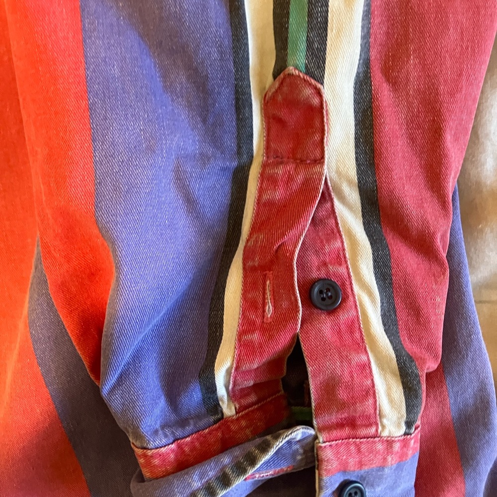 $80s Wrangler Men's Brushpopper Shirt - Picture 5 of 6